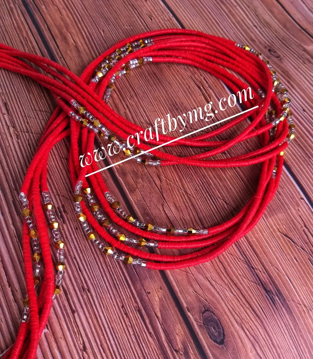 UDUAK waistbeads (Red)