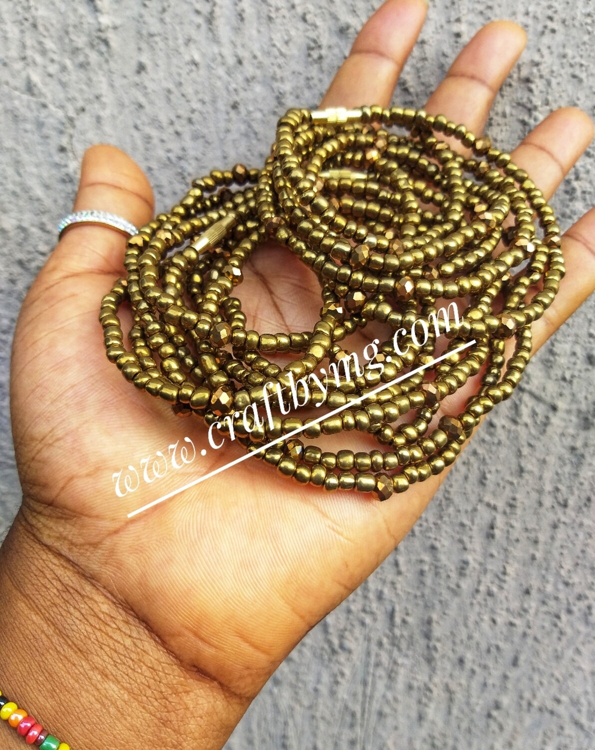 METALLIC Waistbeads (Gold)