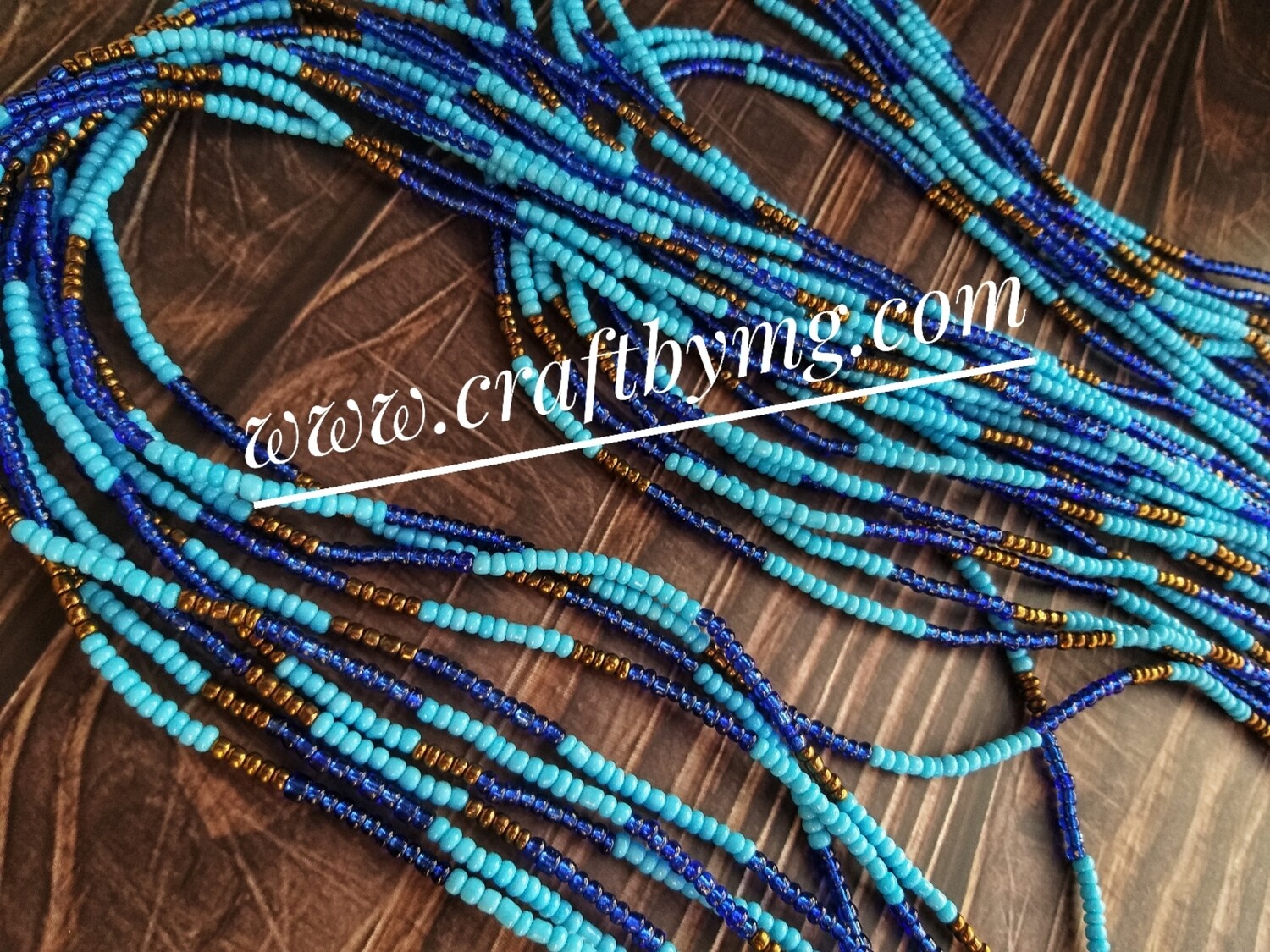 KEISHA Waistbeads (Blue Affair)