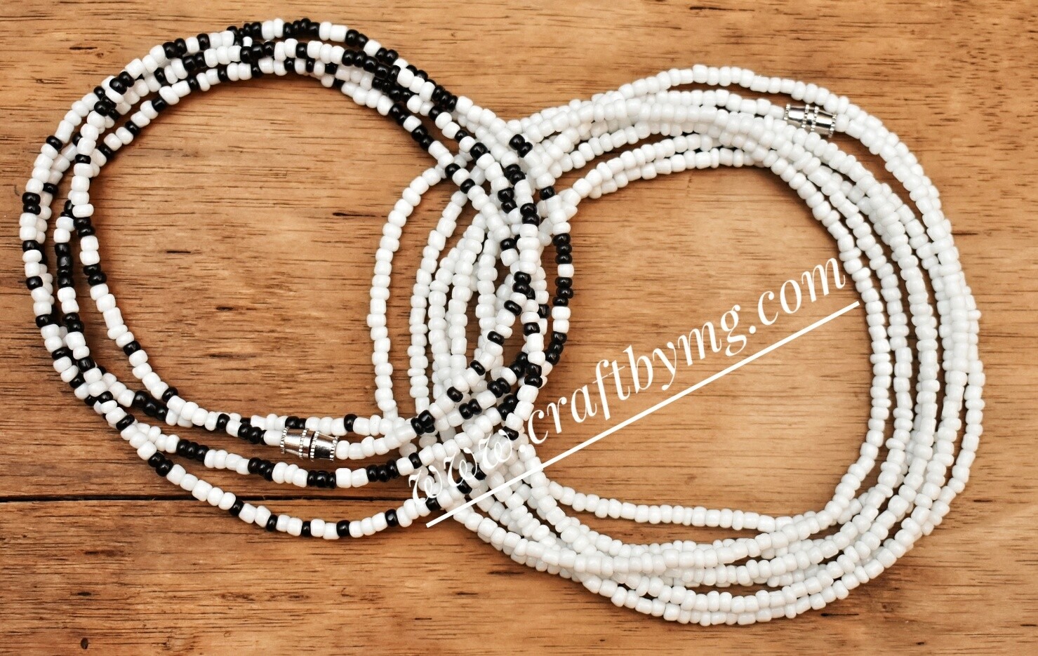 SIERRA Waistbeads set (white)