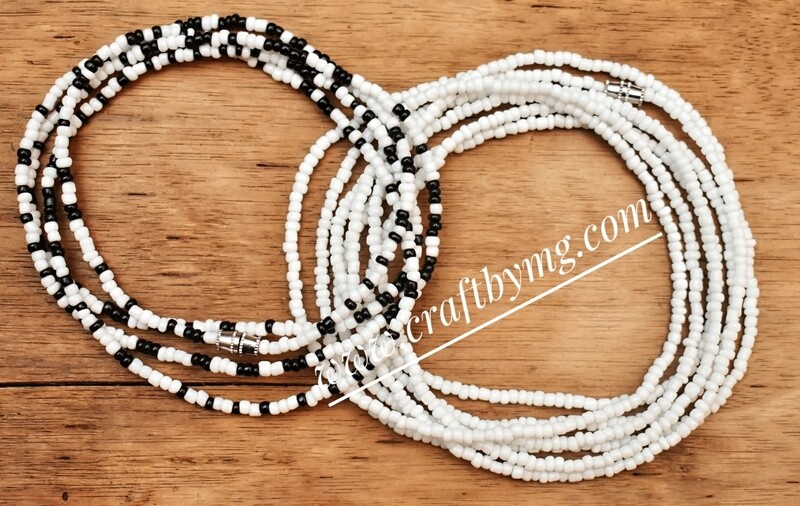 SIERRA Waistbeads set (white)