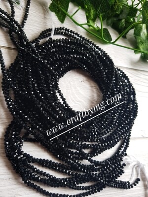 Black waistbeads (crystals)