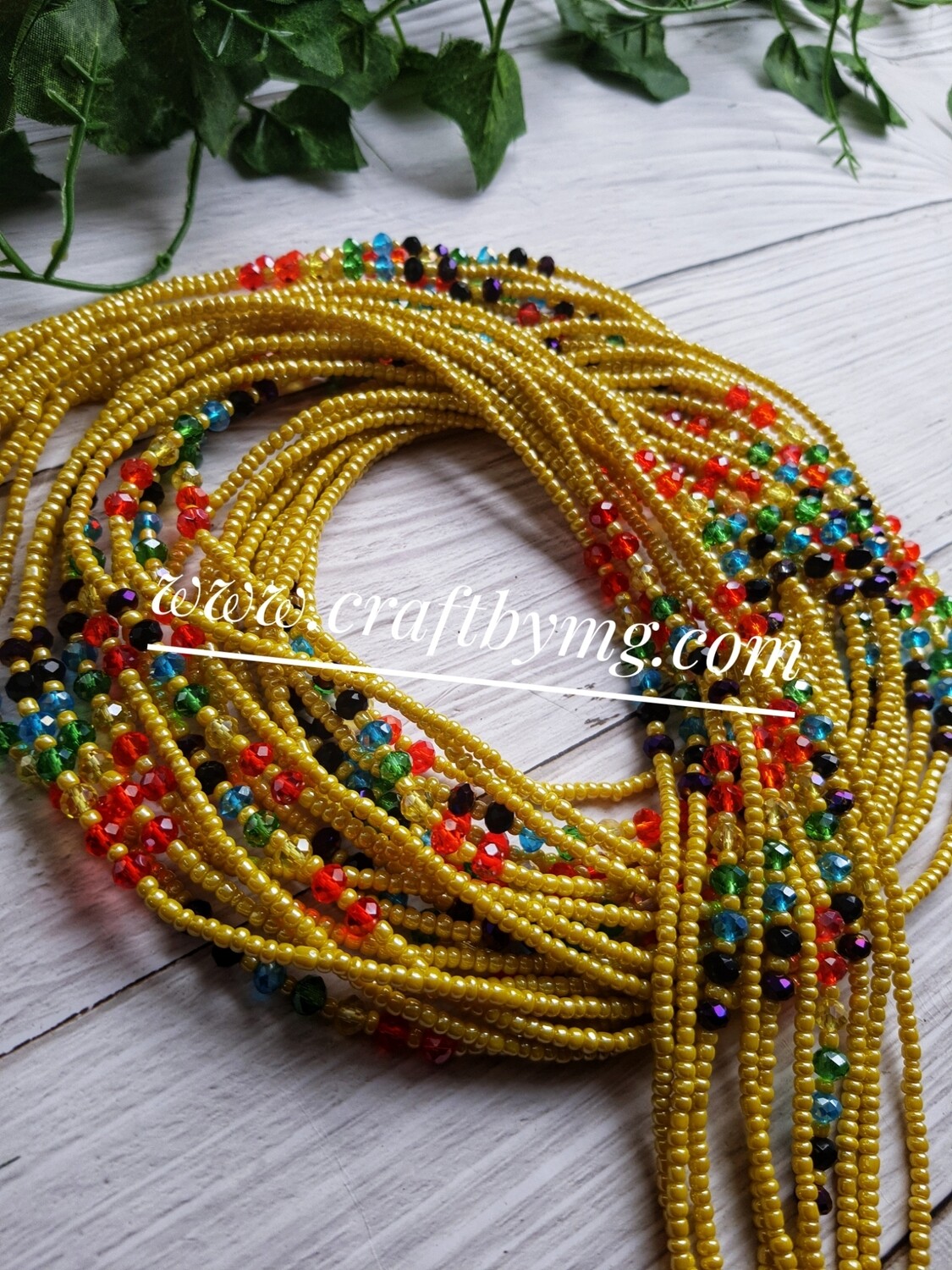 MANNIE waistbeads (yellow)