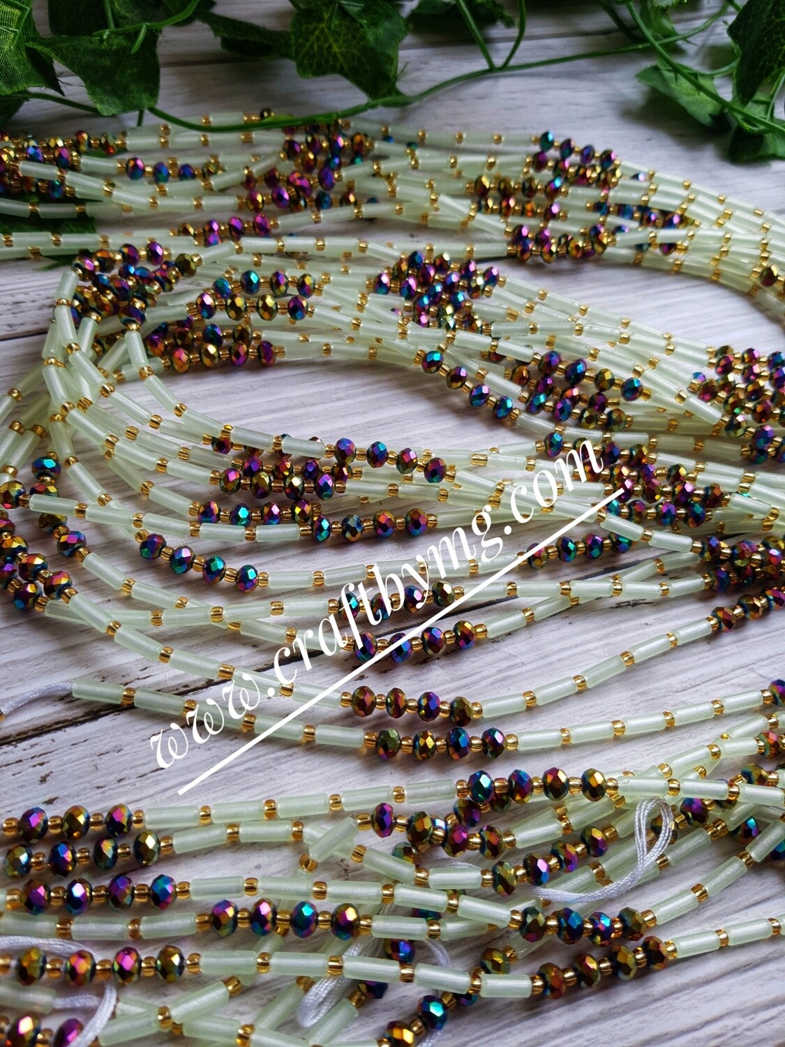 ELAINE Waistbeads (Glow in the dark)