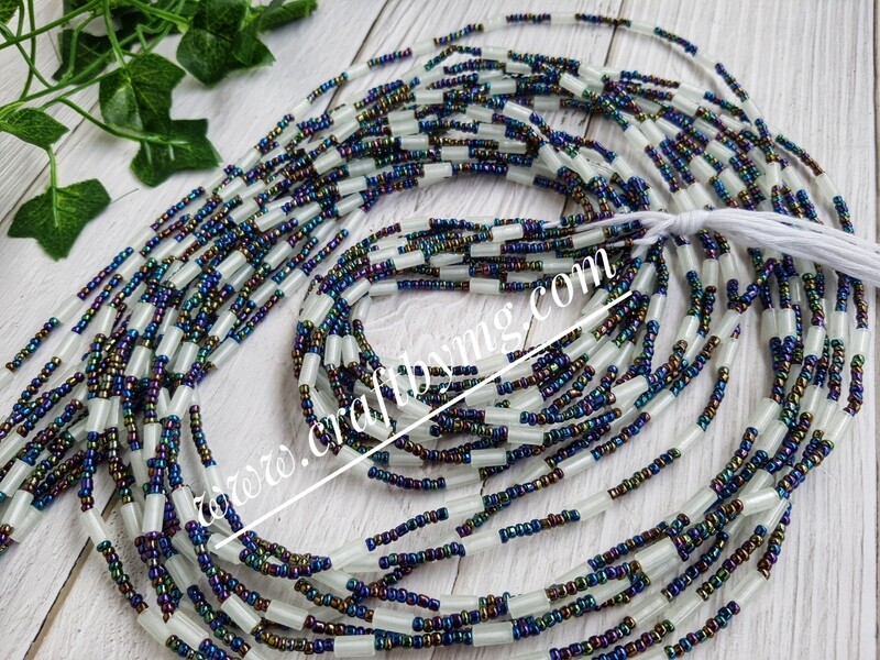 JENNIFER Waistbeads-Iridescent- (Glow In The Dark)