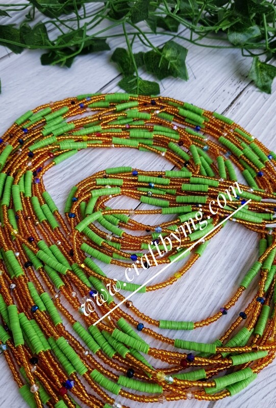 AWELE waistbeads (Lemon)