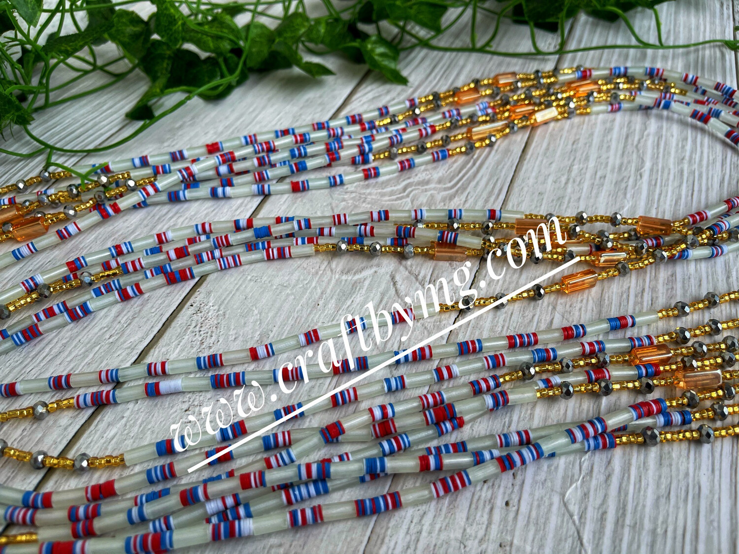 SASKI  Waistbeads BLUE (Glow In The Dark)