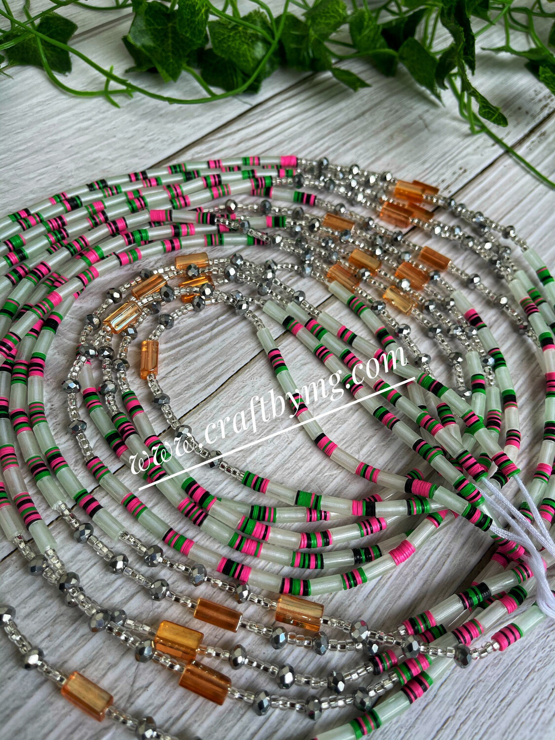 SASKI Waistbeads Pink (Glow In The Dark)