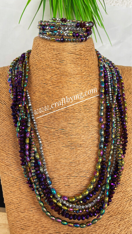 SIMBI Necklace (Purple)