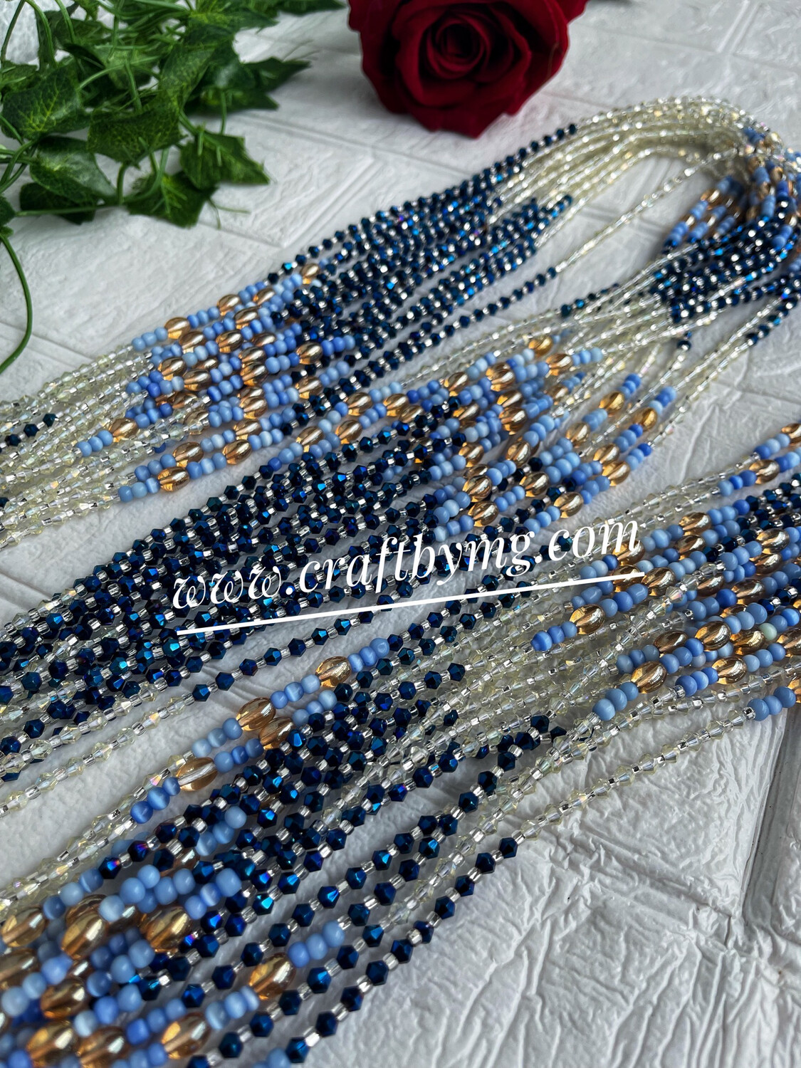 VERONICA Waistbeads Blue (Luxe)