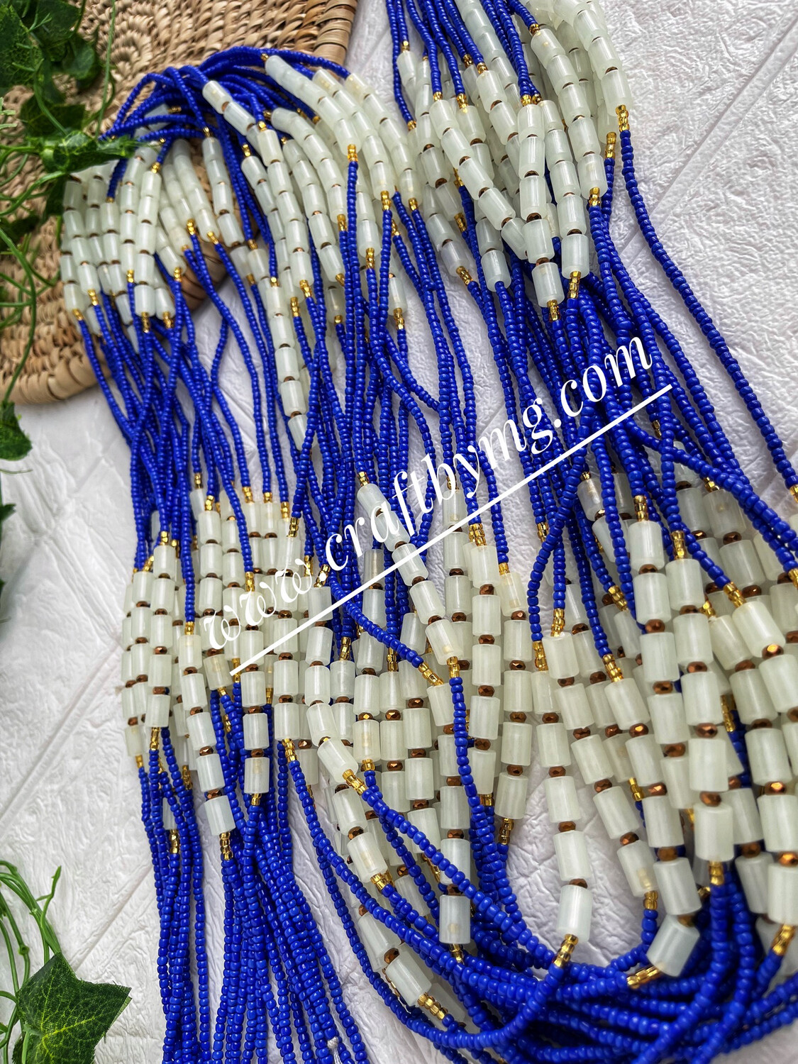 NIkA Waistbeads  Blue (Glow In The Dark)