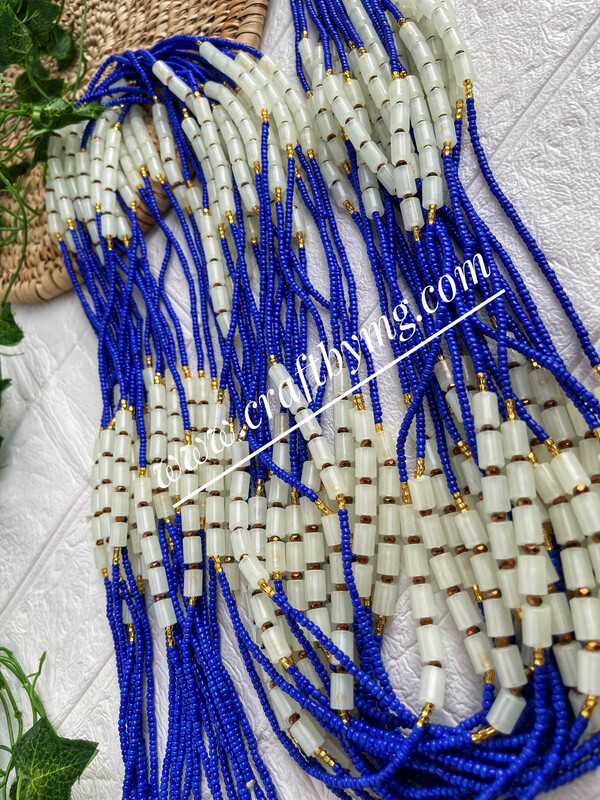 NIkA Waistbeads  Blue (Glow In The Dark)