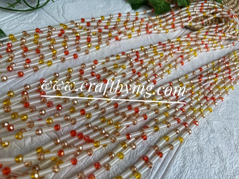 PRECIOUS Waistbeads -orange- (Glow In The Dark)