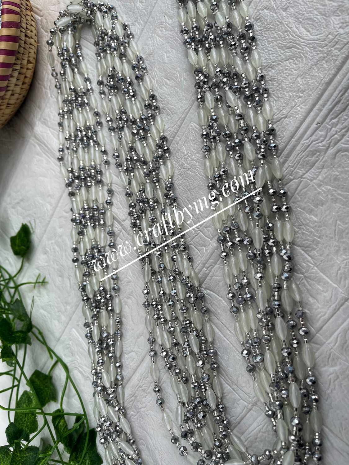 JOYCE Waistbeads (coated Silver) Glow In The Dark