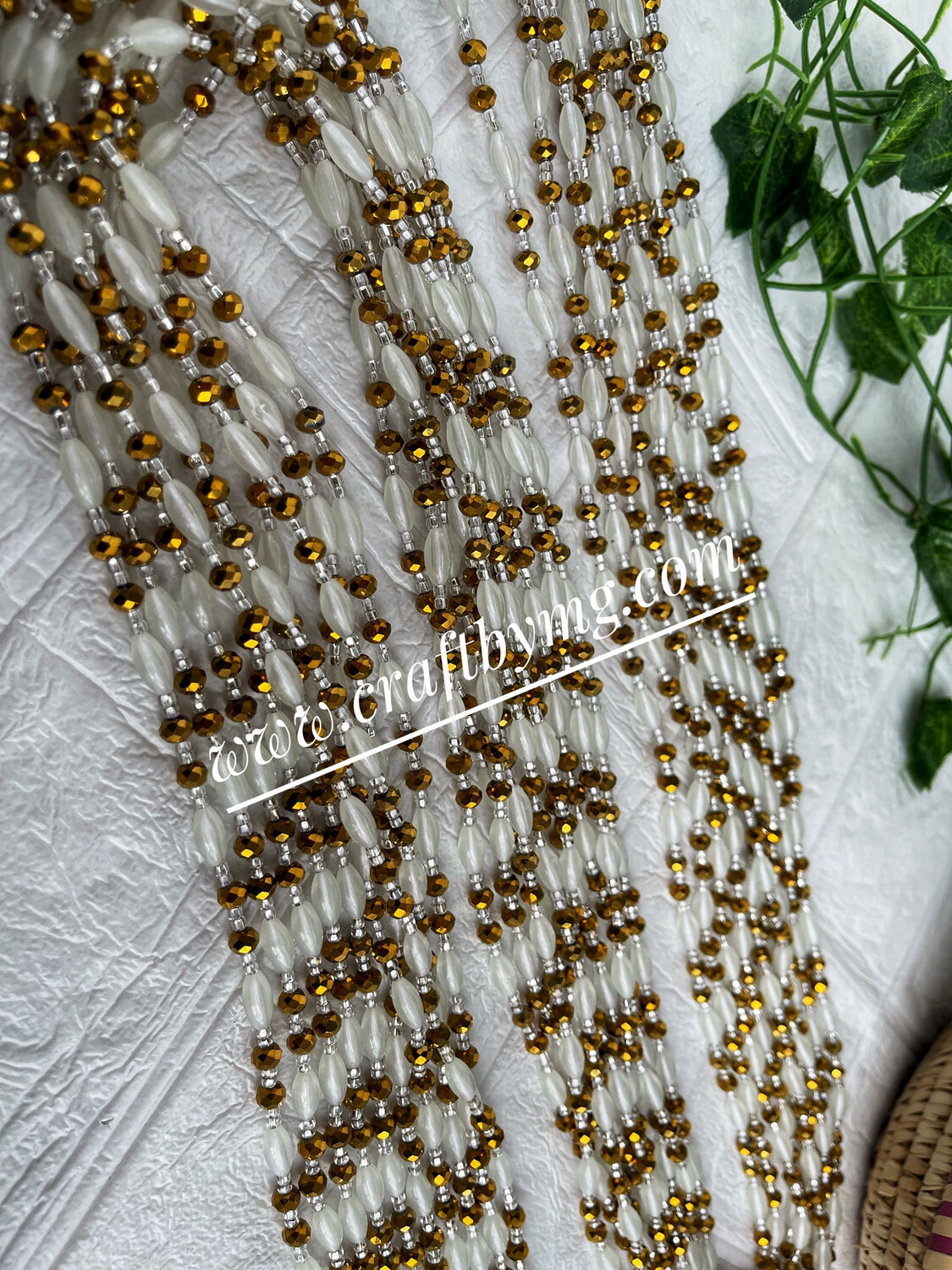 JOYCE Waistbeads (coated Gold) Glow In The Dark