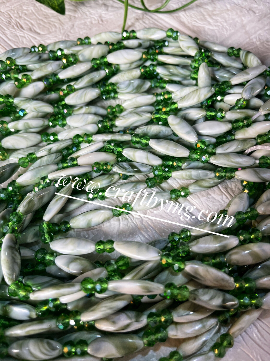 DENISE Waistbeads (Emerald)