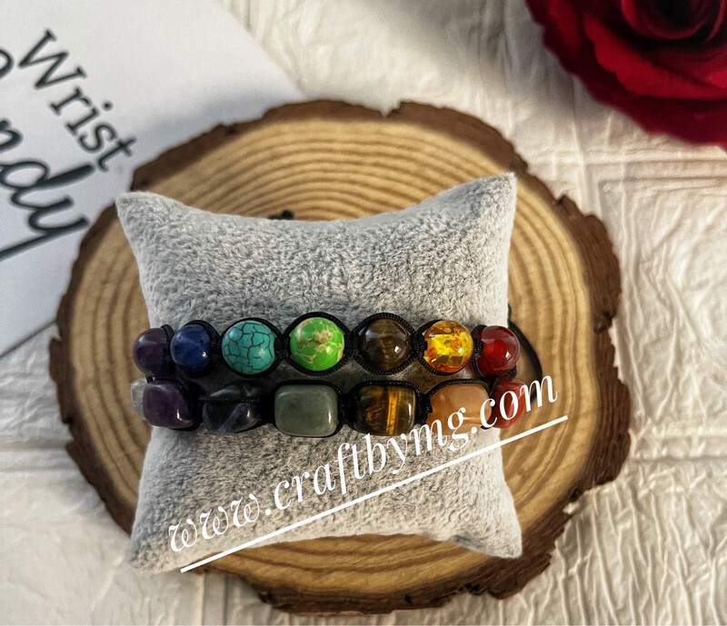 CHAKRA Gemstone BRACELETS -Double- (Pair With Boo/Bae)