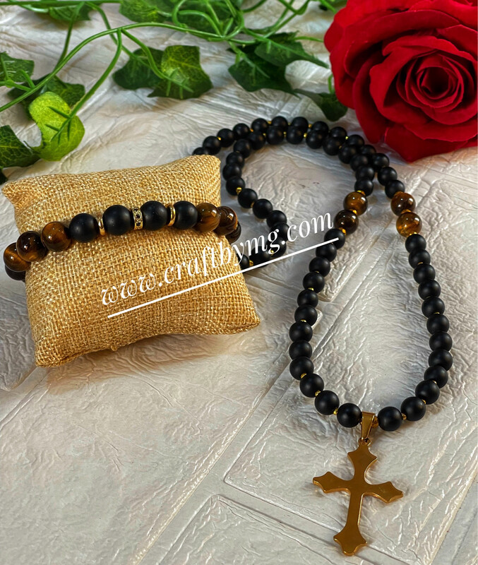 IFEANYI Gemstone Necklace Set (Matte)