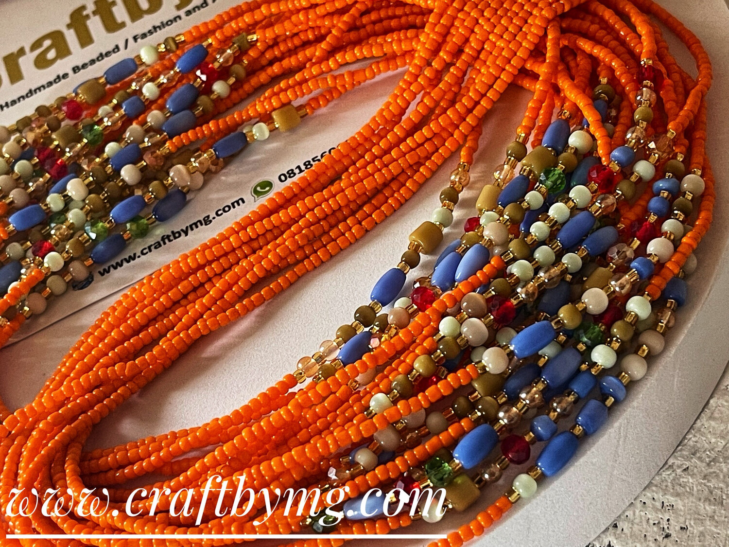 TRACY Waistbeads (Orange)