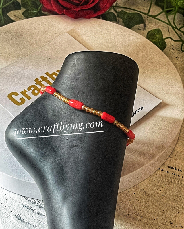 ADEBISI Luxury Anklets (corals)