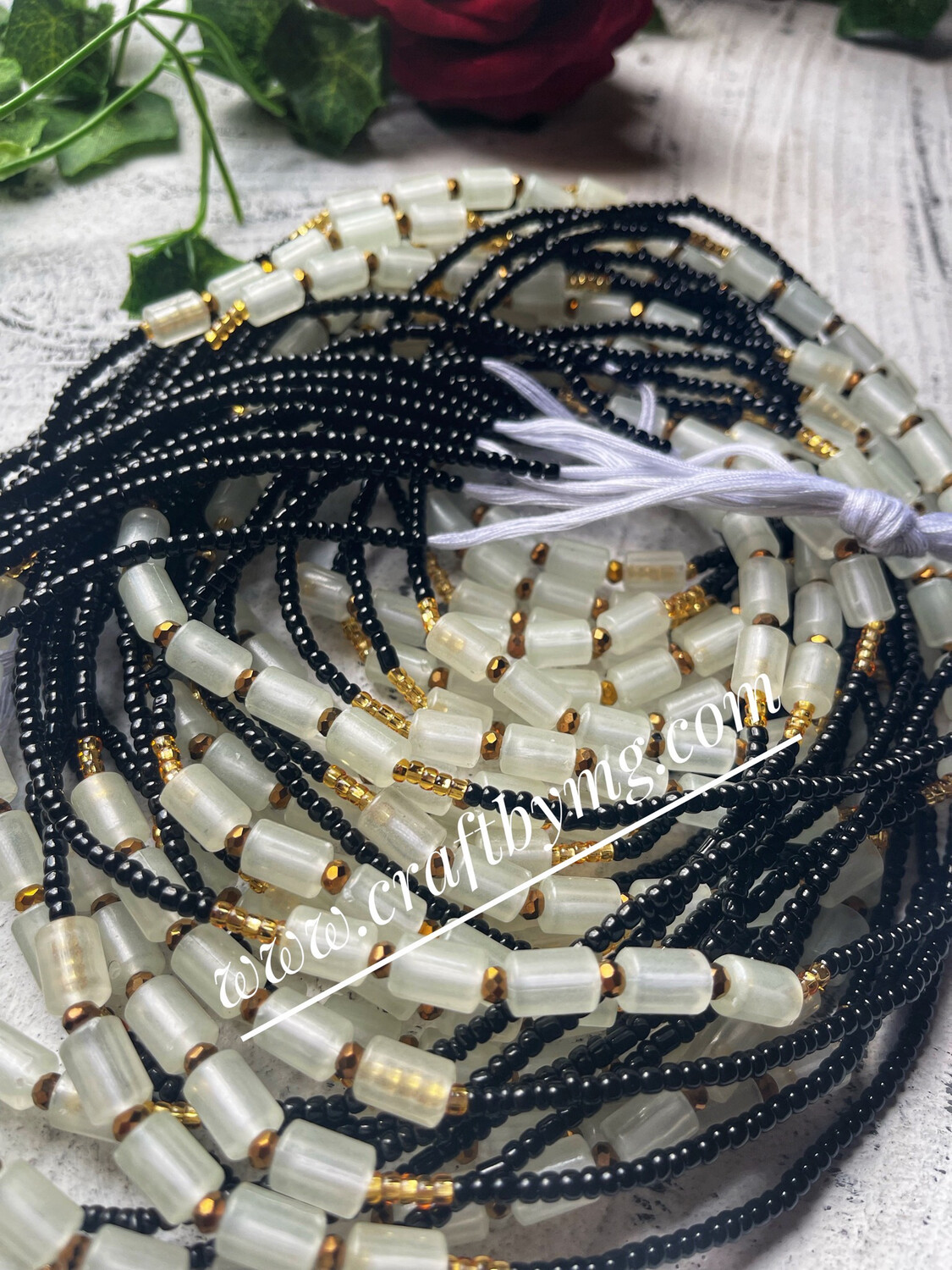 Nika Waistbeads Black (Glow In The Dark)