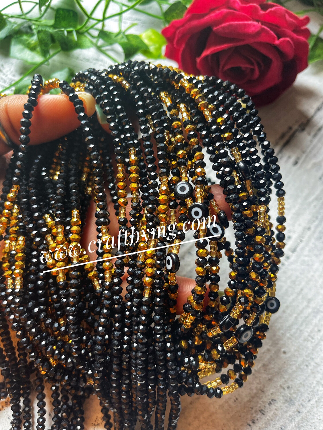 TINA Waistbeads (Black)