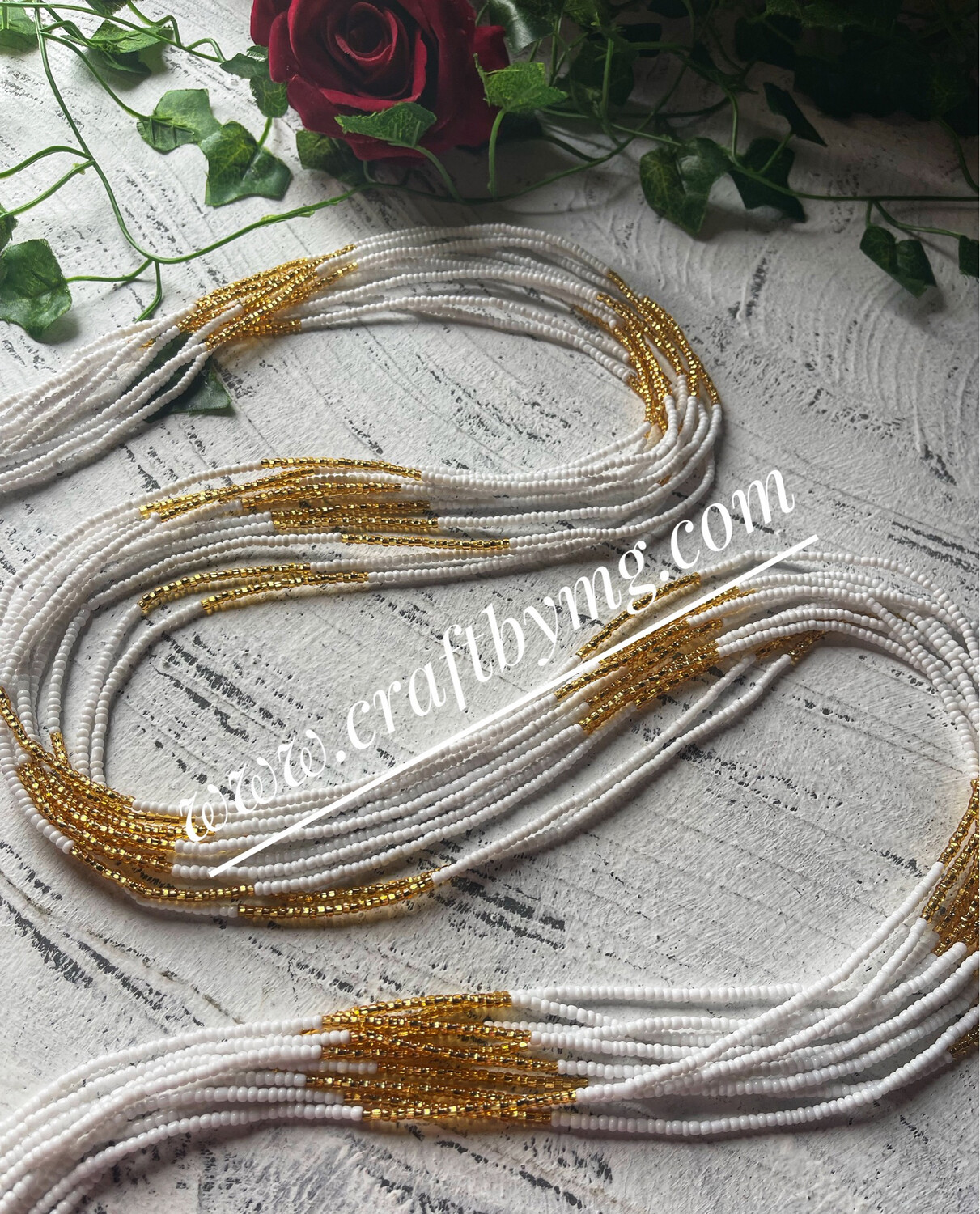 MARIA Waistbeads (White)