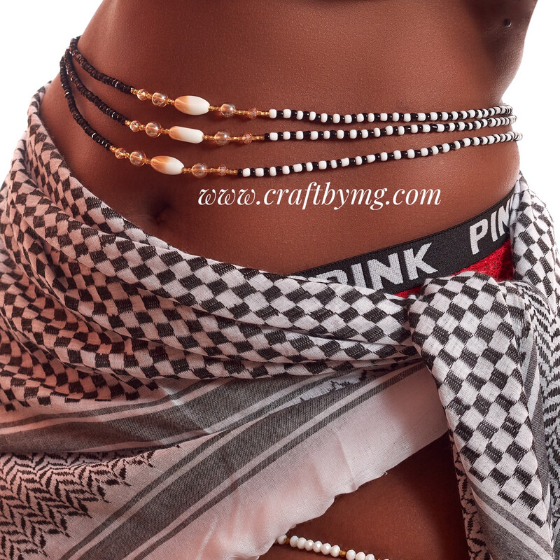 AMIRA Waistbeads -Black- (Luxe)