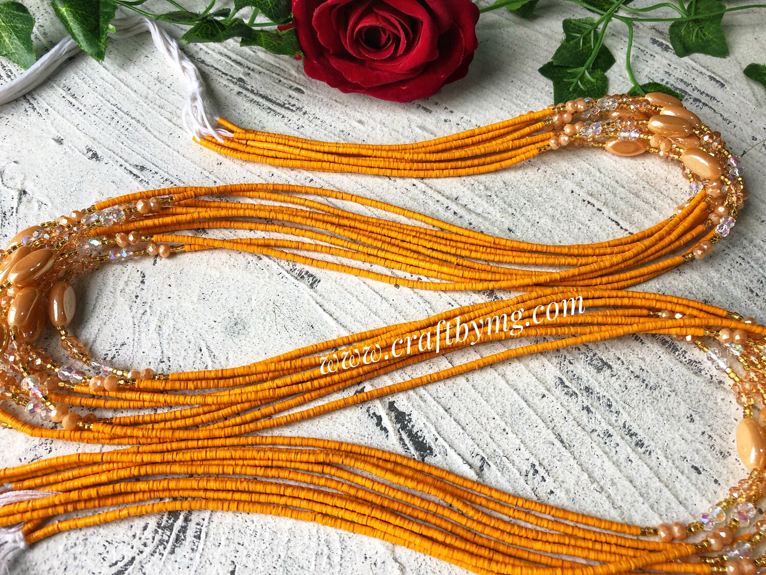 VERA Waistbeads (Light Orange)