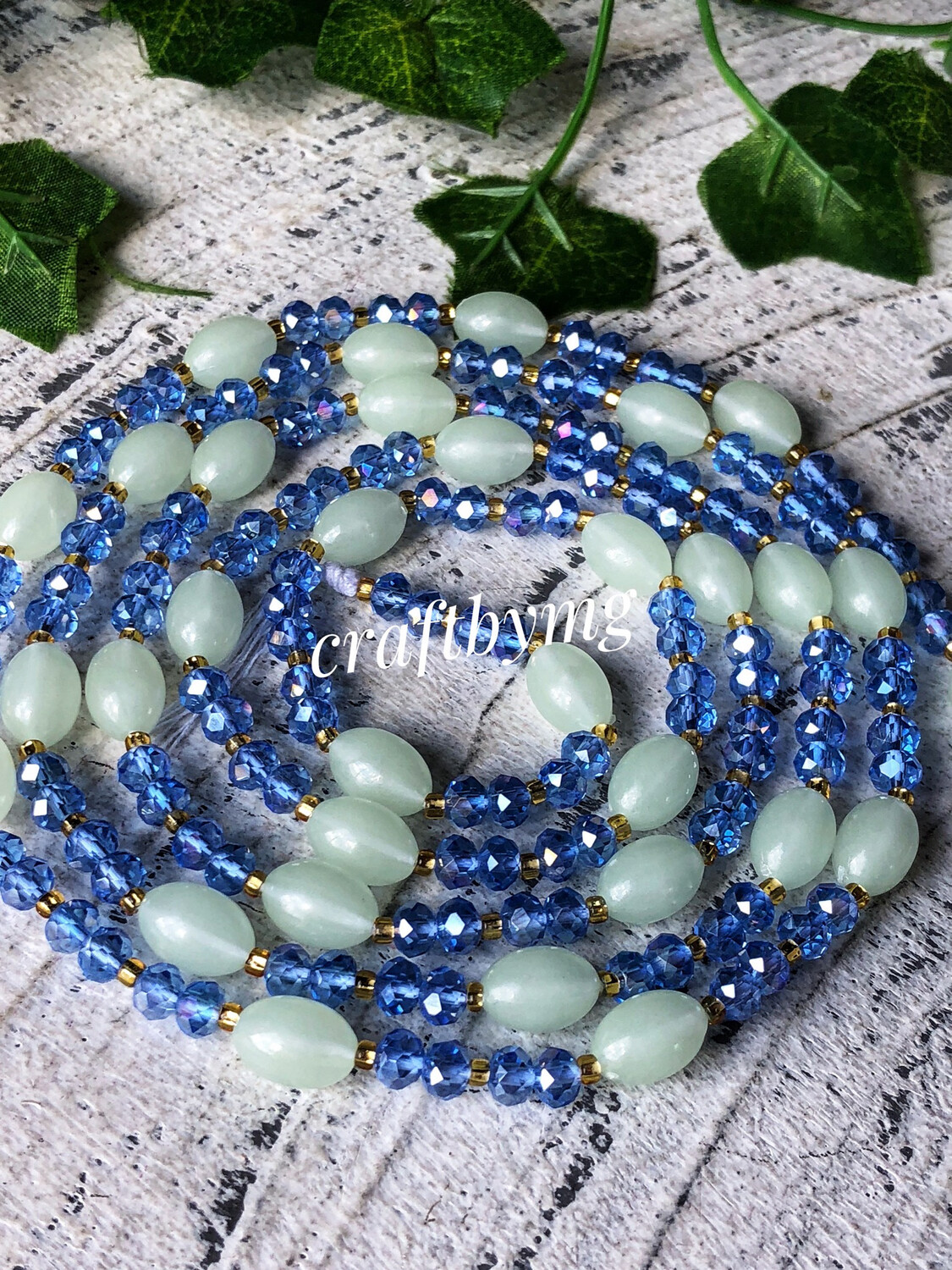 NYLA Waistbeads (Glow In The Dark) Blue