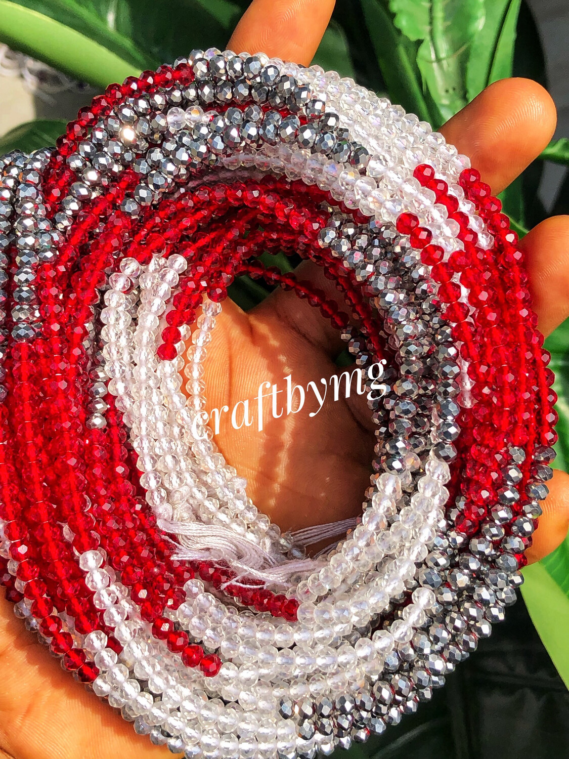 HOLLY Waistbeads -Red- (Christmas Edition)