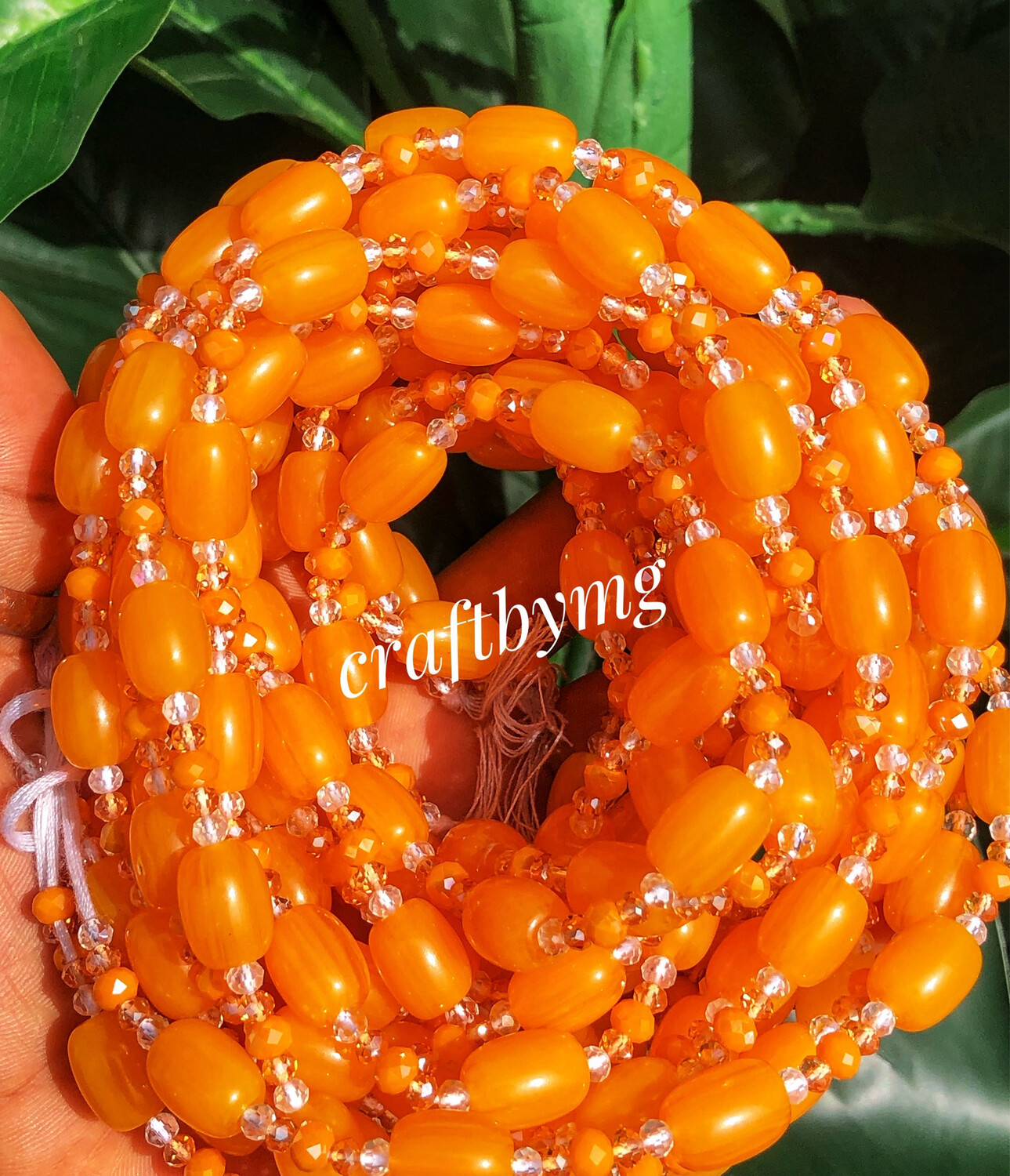 ORANGE Waistbeads (Luxe)