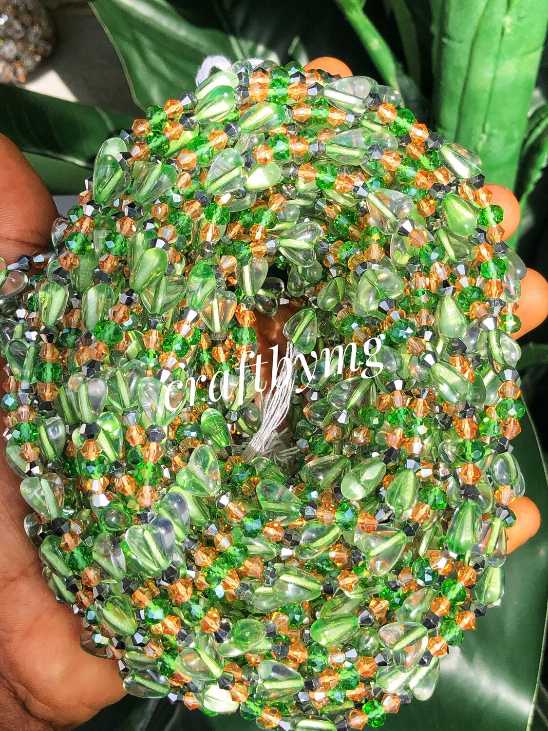 JOVIE Waistbeads (Light Green) Luxe