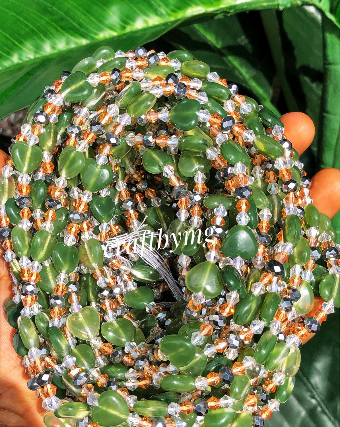 JOVIE Waistbeads (Dark Green) Luxe