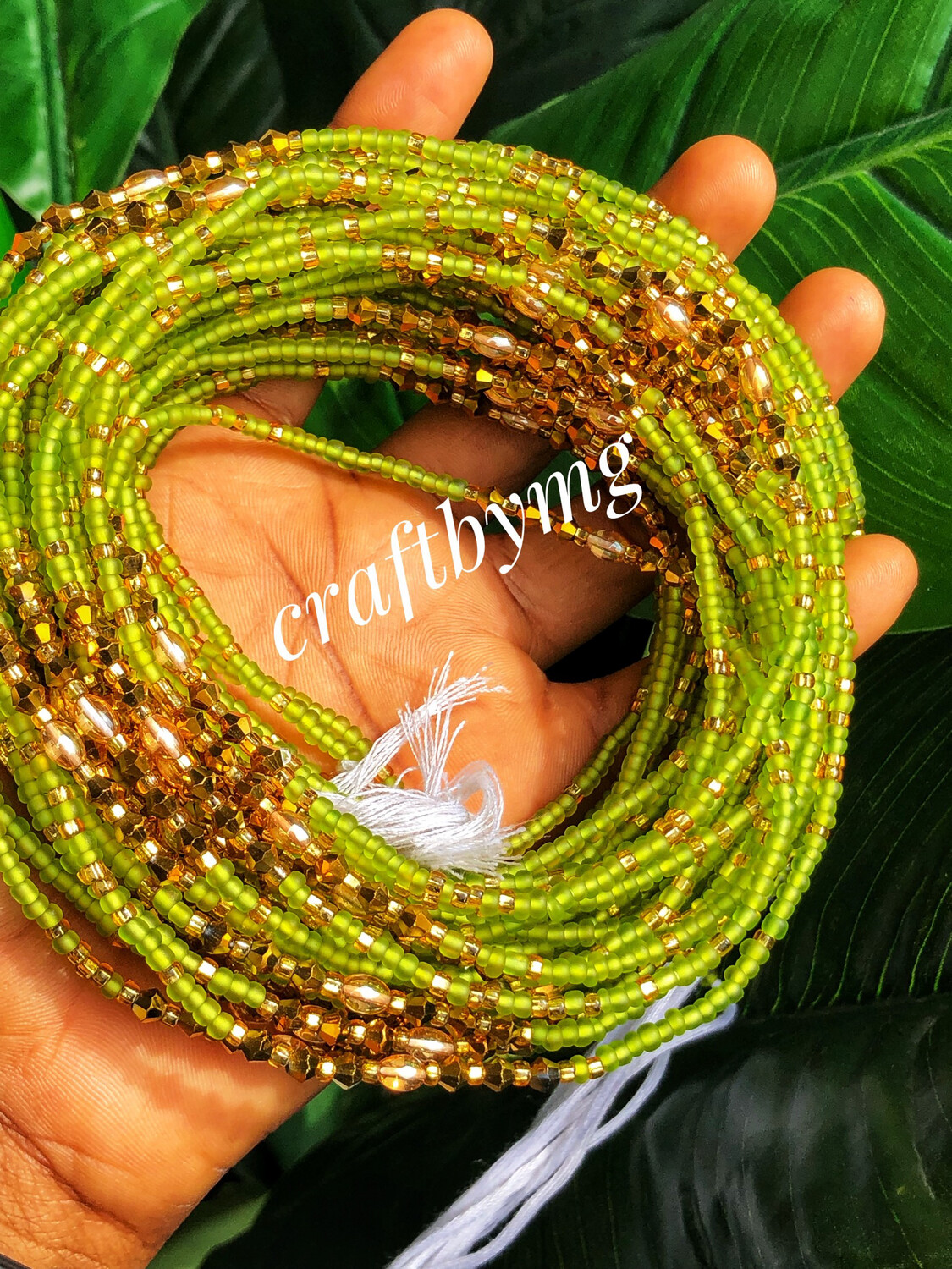 FROSTED Waistbeads (Lemon) 