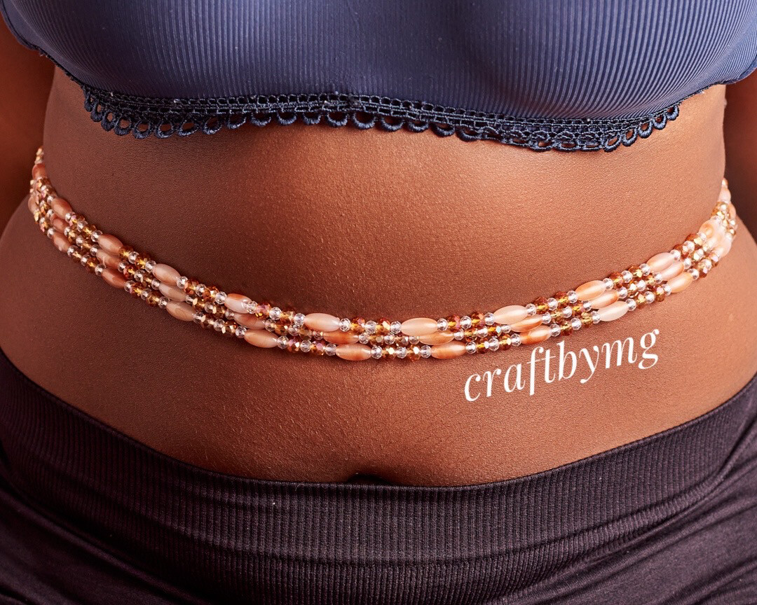 FERNANDA Waistbeads-Ice Tea-