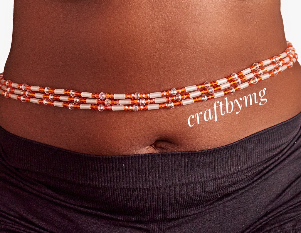 ENI Waistbeads Orange (Glow In The Dark )
