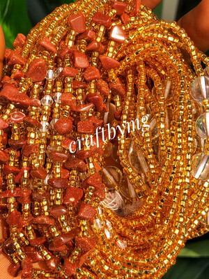 AMANDA Waistbeads (Sandstone)Luxe