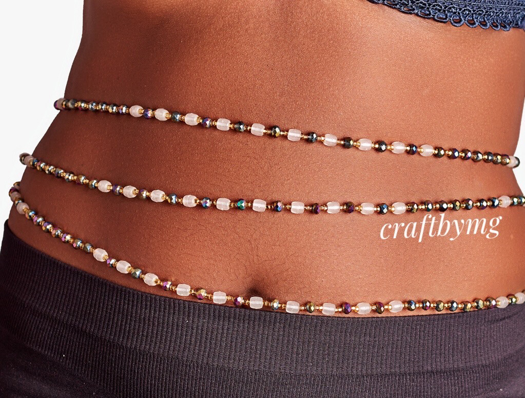 GIFTY Waistbeads -Iridescent Purple- (Glow In The Dark)