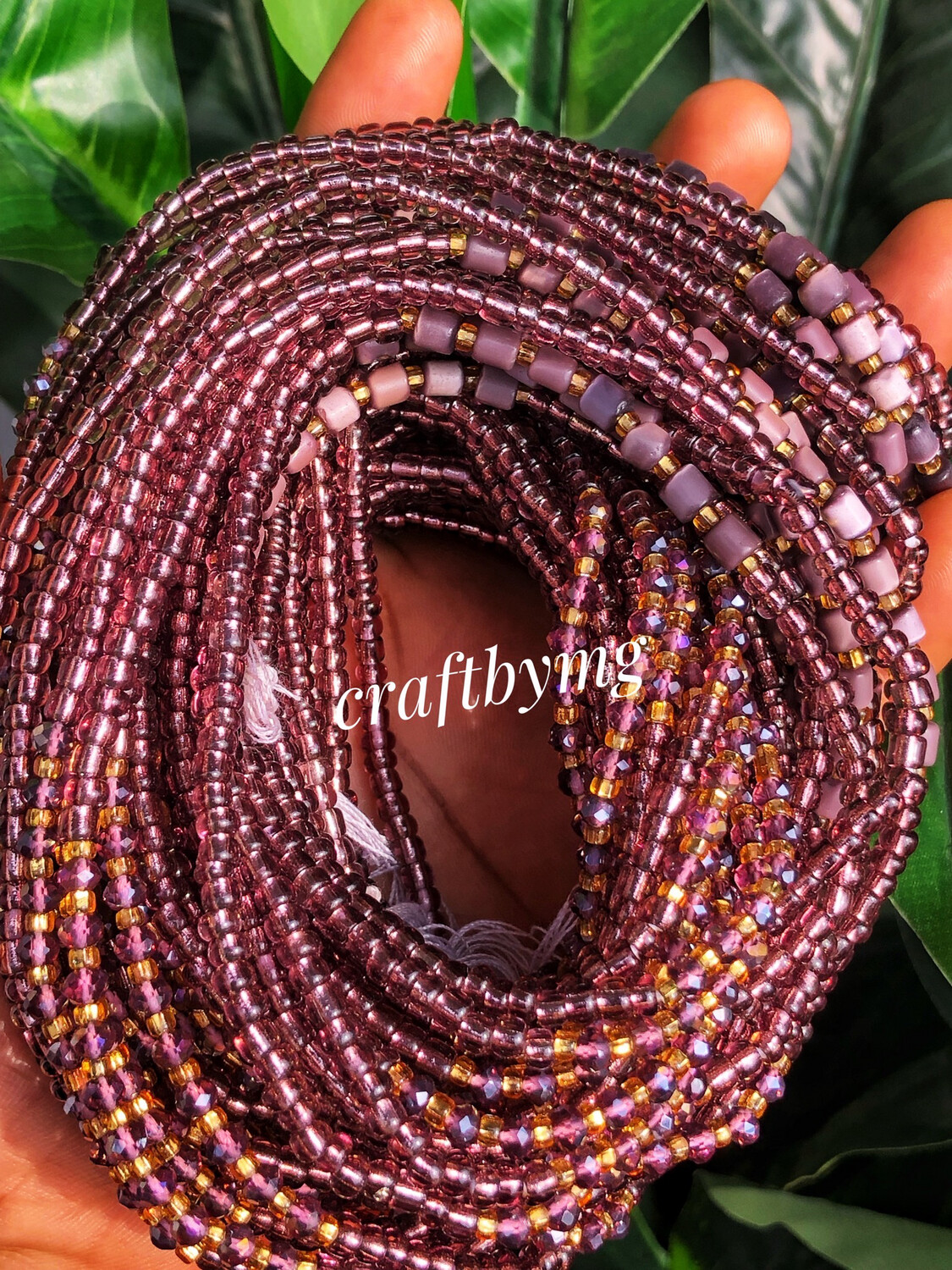 LINDA Waistbeads -Rose Pink-