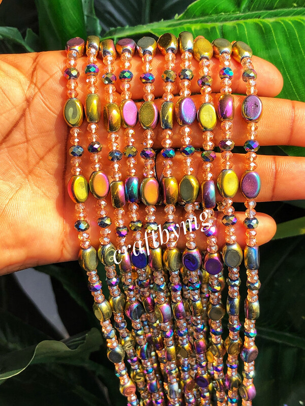 MADELINE Waistbeads -iridescent- (Luxe)