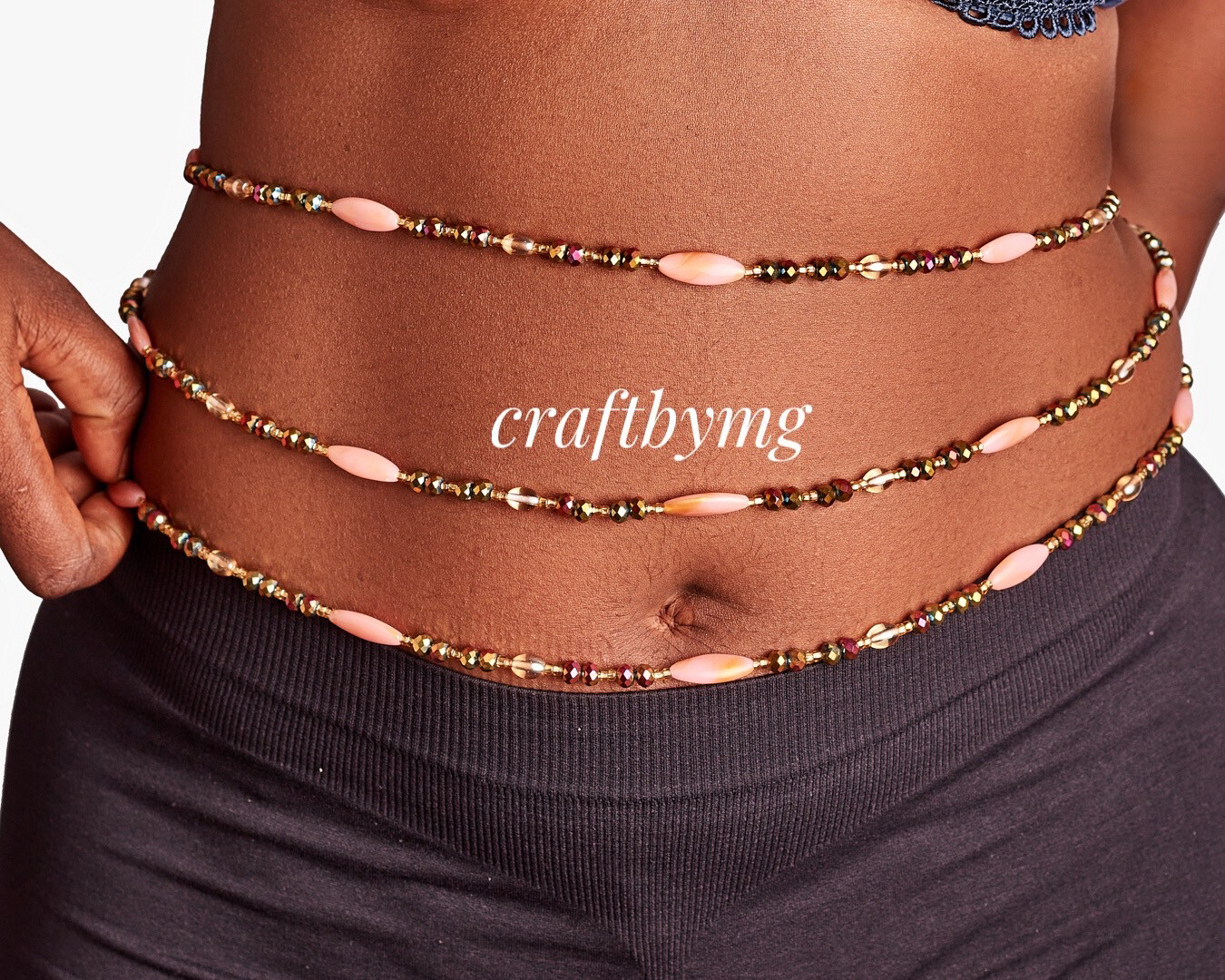 WHITNEY Waistbeads Peach