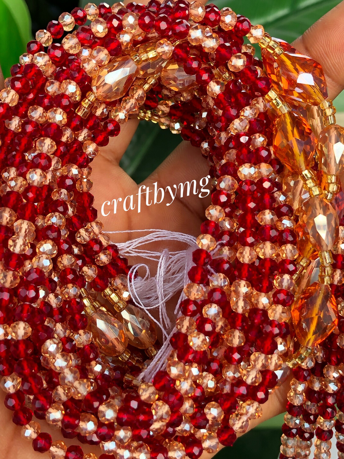 SPARKS Waistbeads -Red-