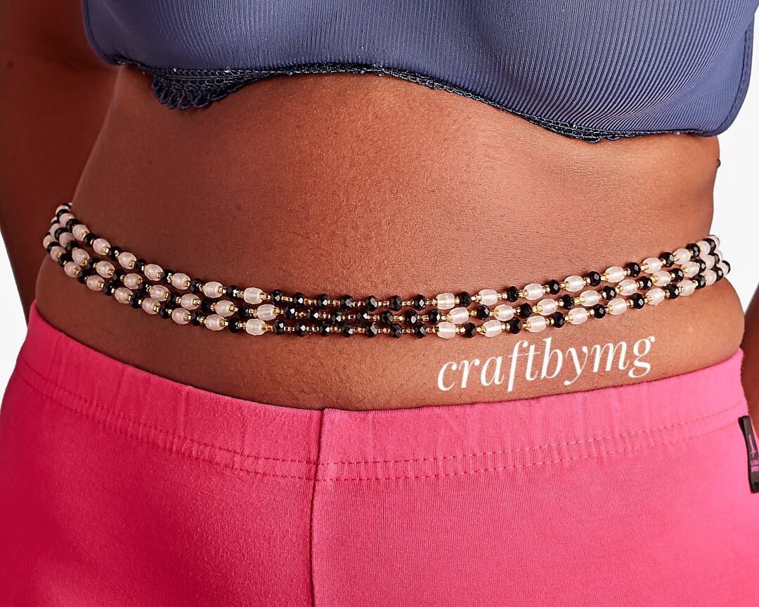 GIFTY Waistbeads -Black- (Glow In The Dark)