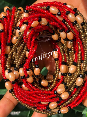 JOSSEY Waistbeads -Red-