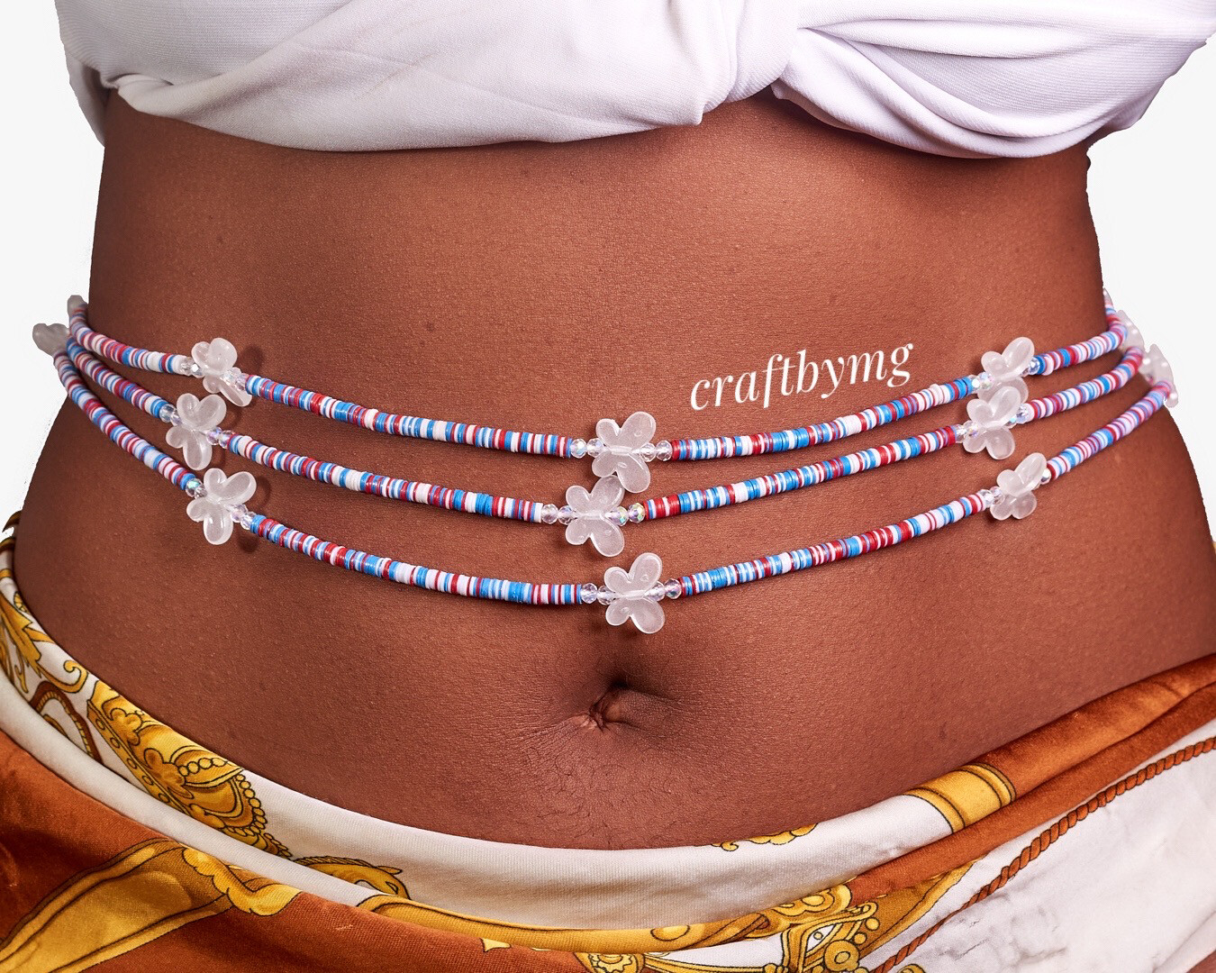 BUKOLA Waistbeads -Glow In The Dark Butterflies-