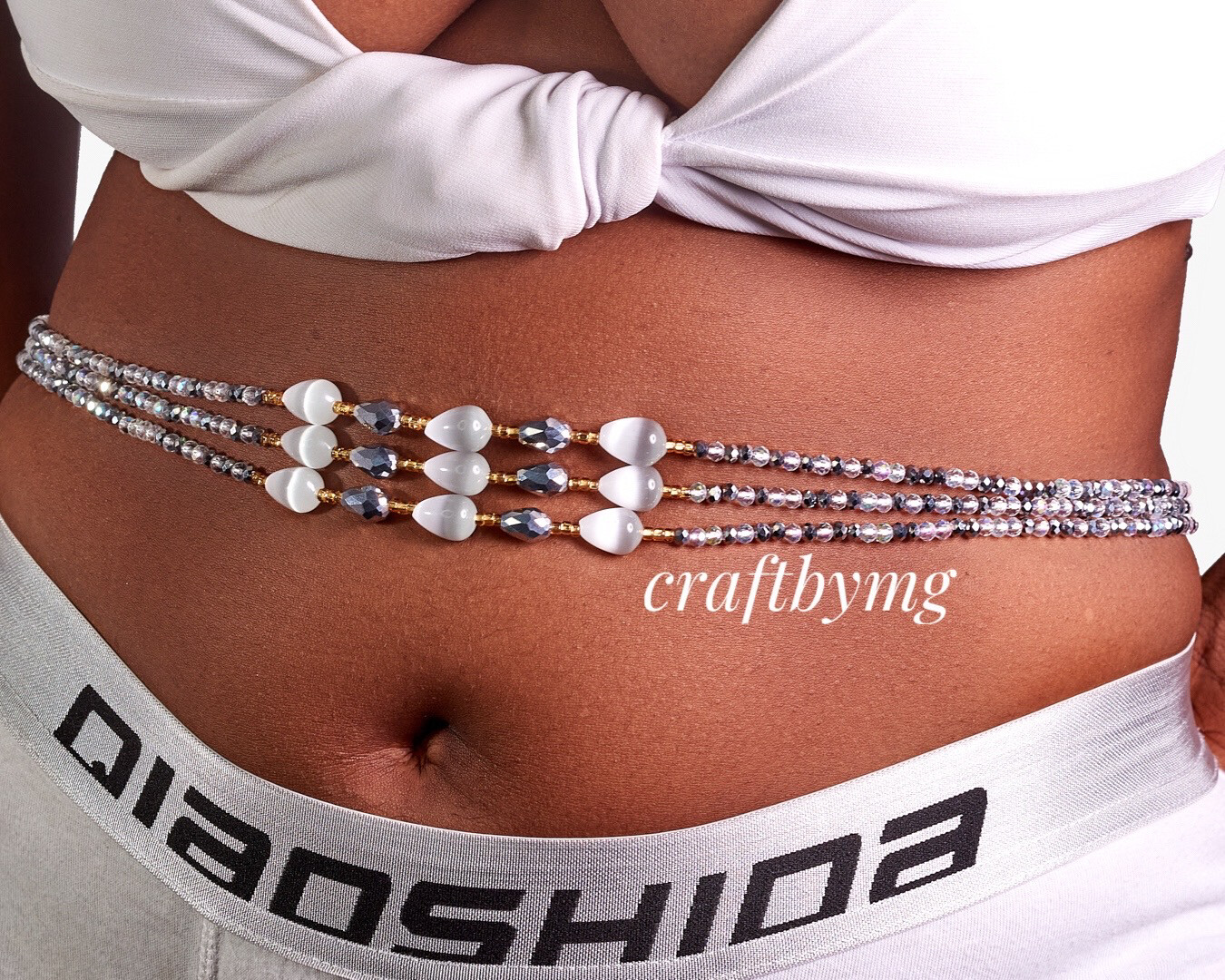 SPARKS Waistbeads -Silver-