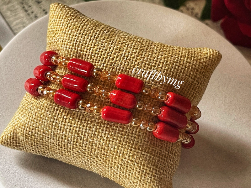 CORAL Bracelets (3 Pieces)