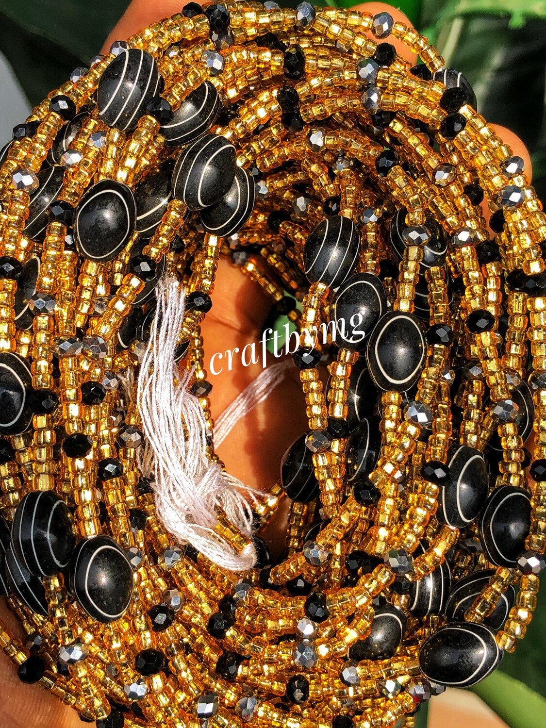 ABENA Waistbeads -Black-
