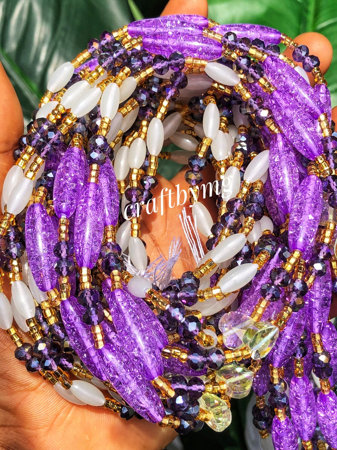 ZARA Waistbeads -Purple- Glow In The Dark